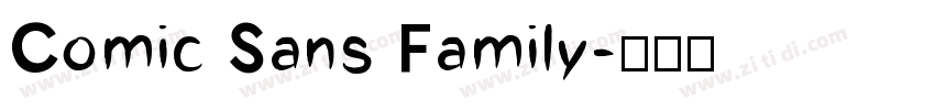 Comic Sans Family字体转换